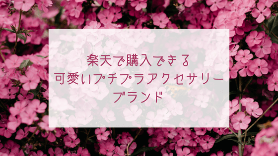 楽天で購入できる可愛いプチプラアクセサリーブランド あみぴ Style